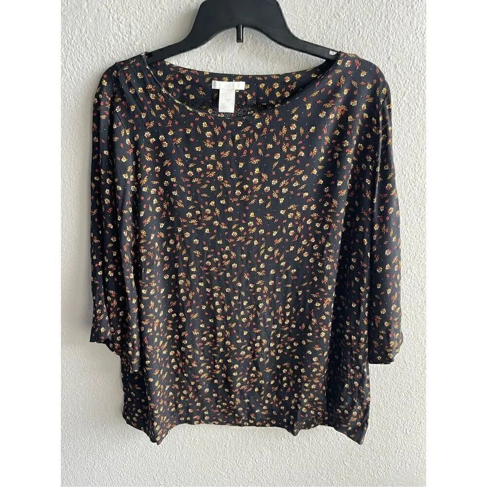 💙H & M Floral Blouse - Picture 1 of 6